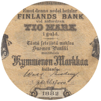 10 Markkaa 1875-1909